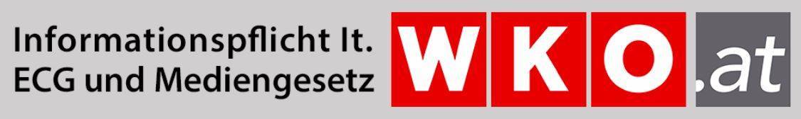 Informationspflicht lt ECG und Mediengesetz
